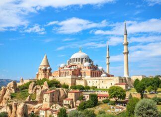 Türkiye’de Keşfedilmesi Gereken 10 Harika Yer 10 Amazing Places to Discover in Turkey 1. **Cappadocia**: Known for its unique rock formations, hot air balloon rides, and underground cities. 2. **Ephesus**: An ancient city with impressive ruins, including the Library of Celsus and the Temple of Artemis. 3. **Pamukkale**: Famous for its white travertine terraces and thermal waters. 4. **Istanbul**: A vibrant city that bridges Europe and Asia, home to the Hagia Sophia, Blue Mosque, and Grand Bazaar. 5. **Antalya**: A coastal city with beautiful beaches, historic sites, and the stunning Duden Waterfalls. 6. **Göbekli Tepe**: One of the world's oldest known places of worship, predating Stonehenge. 7. **Sumela Monastery**: A historic monastery built into a cliff face in the Pontic Mountains. 8. **Mount Nemrut**: Known for its massive statues and